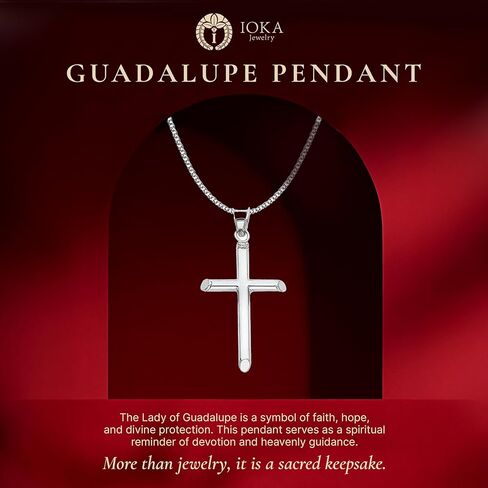 Ioka 14K REAL Gold Classic Cross Pendant Religious Charm For Necklace or Chain in Saudi Arabia