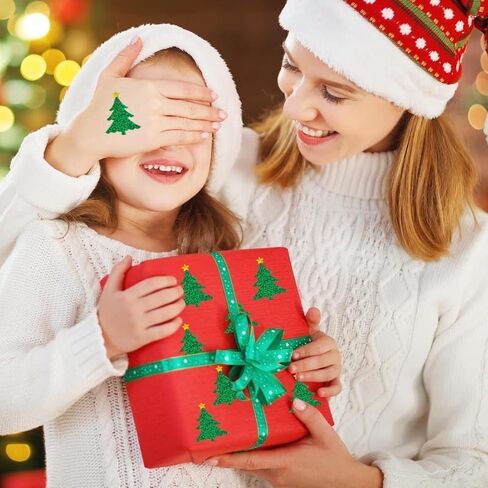 500Sheets/Roll Glittering Christmas Tree Sticker Christmas Gift Wrapping Label Children Reward Stickers Scrapbook Sticker in Saudi Arabia