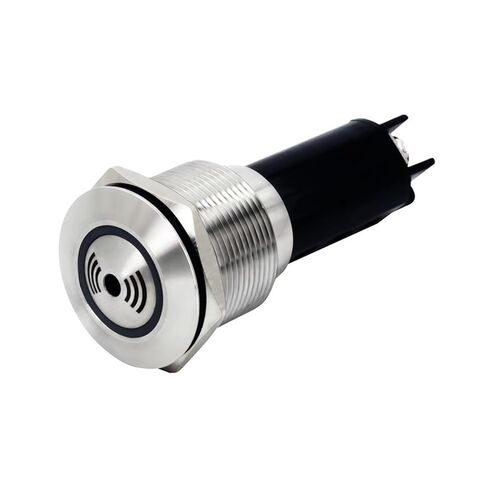 Metal Flash Buzzer SMR12V24V220V Stainless Steel red LED Intermittent Buzzer Alarm 22MM(22mm12V) in Saudi Arabia
