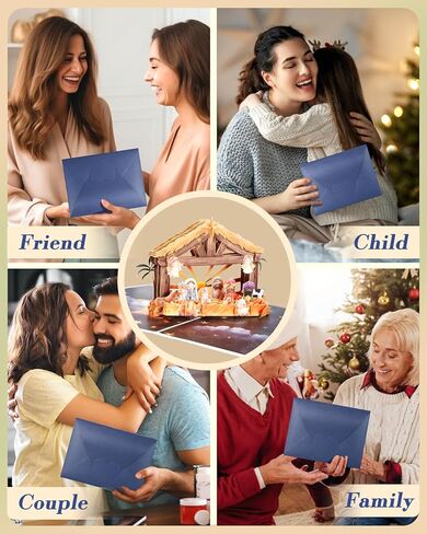 Pop Up 3D Christmas Cards - Cute Cozy Holiday Cats Living Room Xmas Greeting Cards with Envelopes, Festive Themed Gift Card, Christmas Tree and Fireplace Design in Saudi Arabia