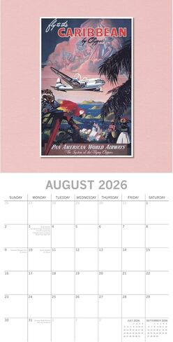 The Gifted Stationery 2026 16-Month Square Wall Calendar - Hanging Display & Vintage Art - 2026 Wall Planner - 180 Reminder Stickers - Sep 2025-Dec 2026 Calendar Layout, 12×12 in in Saudi Arabia