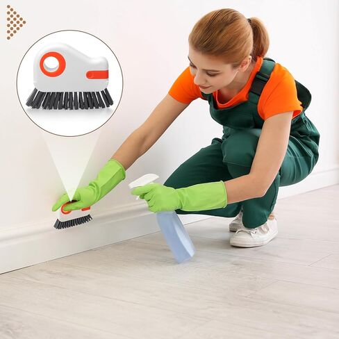 2-in-1 Multifunctional Groove Cleaning Brush for Windows, Doors, Tracks, and Cars – Handheld Gap Cleaner Tool for Window Sills, Sliding Door Grooves, Corners, and Household Dust Removal in Saudi Arabia