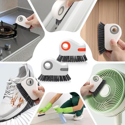 2-in-1 Multifunctional Groove Cleaning Brush for Windows, Doors, Tracks, and Cars – Handheld Gap Cleaner Tool for Window Sills, Sliding Door Grooves, Corners, and Household Dust Removal in Saudi Arabia