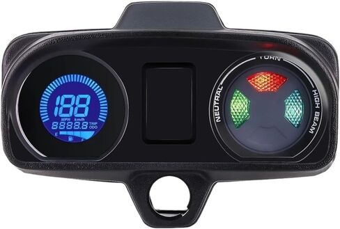 motorcycle mileometer 12V Motorcycle Universal Tachometer Digital Led 7 Colors Backlight Fuel Gauge For Brazil For Titan For Fan 150 in Saudi Arabia