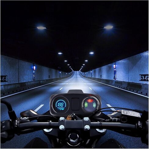 motorcycle mileometer 12V Motorcycle Universal Tachometer Digital Led 7 Colors Backlight Fuel Gauge For Brazil For Titan For Fan 150 in Saudi Arabia