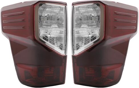 مجموعة مصابيح الذيل متوافقة مع 2016-2023 Nissan Titan وTitan XD للركاب والسائق، مصابيح خلفية حمراء مدخنة، استبدال مصباح الفرامل الخلفي لـ 26555-EZ23D 26550-EZ23D (مع المصابيح) in Kuwait