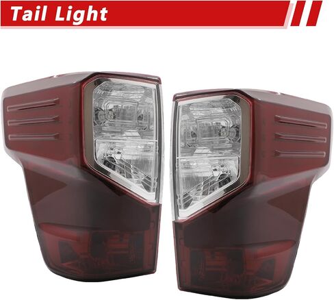 مجموعة مصابيح الذيل متوافقة مع 2016-2023 Nissan Titan وTitan XD للركاب والسائق، مصابيح خلفية حمراء مدخنة، استبدال مصباح الفرامل الخلفي لـ 26555-EZ23D 26550-EZ23D (مع المصابيح) in Kuwait