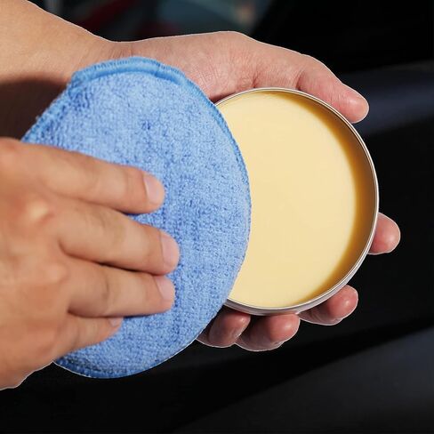 6 Pack Microfiber Wax Applicator Pads, Car Wax Applicator with Finger Pocket, Detail & Polishing Foam Pad for Car Cleaning and Best Polishing (5 inch) in Saudi Arabia