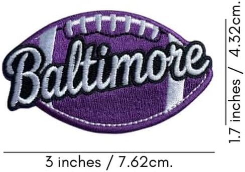 Chaba9 American Football Baltimore Sew/Iron On Patch in Saudi Arabia