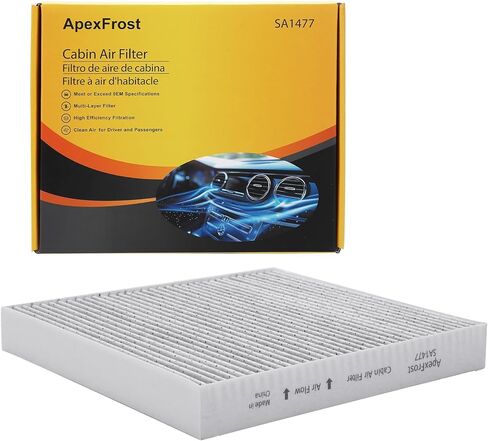 Premium Cabin Air Filter, Compatible with Cadillac XT4, XT5, XT6, Buick Encore GX, Enclave, Envision, Encore, Chevrolet Silverado, Blazer, Camaro, Cruze, Impala, GMC Sierra, Terrain, Acadia in Saudi Arabia
