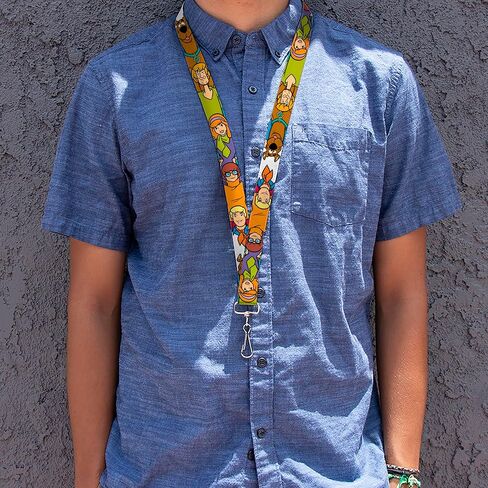 Buckle-Down Scooby Doo Lanyard, Scooby Doo 5 Character Poses Stack, Elastic in Saudi Arabia