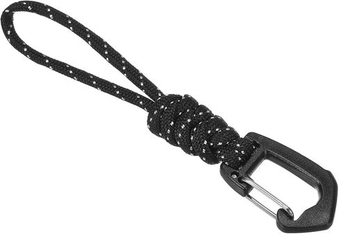 Badge Lanyard 4.7 Inch, Necklace Keychain Cord Metal Clasp Hook Ring Strap for Keys Whistle ID Card Badge Holder, Black White in Saudi Arabia