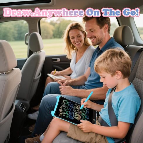 EooCoo 15 بوصة LCD تابلت للكتابة للأطفال، لوحة رسم إلكترونية ملونة للشاشة، ألعاب تعليمية مغناطيسية للوحة الرسم للأطفال من عمر 3 4 5-7 سنوات، هدايا عيد الفصح للأولاد والبنات، أزرق in Kuwait
