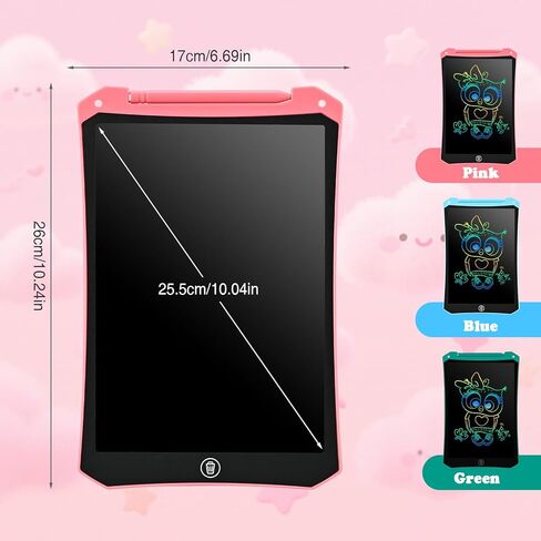 EooCoo 15 بوصة LCD تابلت للكتابة للأطفال، لوحة رسم إلكترونية ملونة للشاشة، ألعاب تعليمية مغناطيسية للوحة الرسم للأطفال من عمر 3 4 5-7 سنوات، هدايا عيد الفصح للأولاد والبنات، أزرق in Kuwait