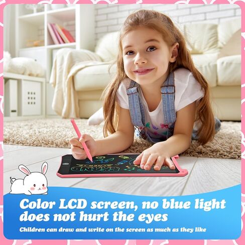 EooCoo 15 بوصة LCD تابلت للكتابة للأطفال، لوحة رسم إلكترونية ملونة للشاشة، ألعاب تعليمية مغناطيسية للوحة الرسم للأطفال من عمر 3 4 5-7 سنوات، هدايا عيد الفصح للأولاد والبنات، أزرق in Kuwait