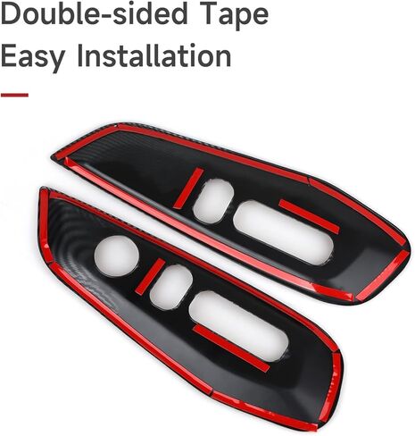 YINGTUU for Honda Accord 10th Gen 2018 2019 2020 2021 2022 ملحقات ملصقات داخلية مركز مسند الذراع غطاء صندوق السيارة الشارات نمط ألياف الكربون in Kuwait