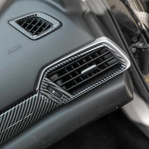 YINGTUU for Honda Accord 10th Gen 2018 2019 2020 2021 2022 ملحقات ملصقات داخلية مركز مسند الذراع غطاء صندوق السيارة الشارات نمط ألياف الكربون in Kuwait