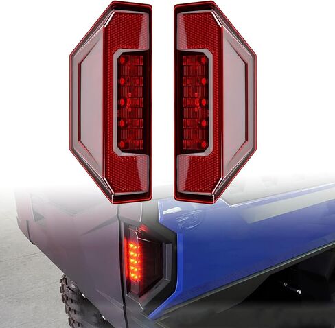 مصابيح خلفية LED UTV متوافقة مع Polaris Ranger 570 900 1000 2014-2024، General XP 1000 EPS/XP 1000/ XP 4 1000 2016-2024، تحل محل #2412774، ضوء إيقاف فرامل المصابيح الخلفية الحمراء (عبوتان) in Saudi Arabia