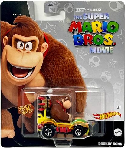 Hot Wheels Super Mario Bros. Movie Character Cars 4‑Pack Bundle, Mario, Toad, Koopa & Donkey Kong, Die‑Cast 1:64 Scale Vehicles, Ages 3+ in Saudi Arabia