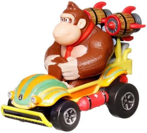 Hot Wheels Super Mario Bros. Movie Character Cars 4‑Pack Bundle, Mario, Toad, Koopa & Donkey Kong, Die‑Cast 1:64 Scale Vehicles, Ages 3+ in Saudi Arabia