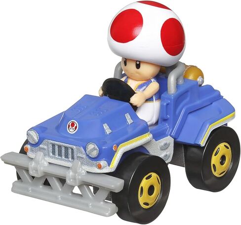 Hot Wheels Super Mario Bros. Movie Character Cars 4‑Pack Bundle, Mario, Toad, Koopa & Donkey Kong, Die‑Cast 1:64 Scale Vehicles, Ages 3+ in Saudi Arabia