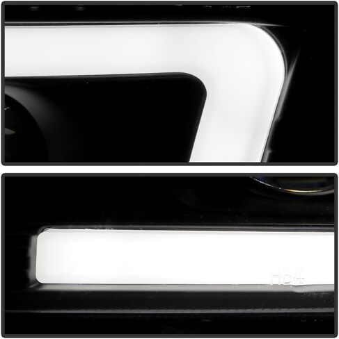 ACANII - For 1999-2006 GMC Sierra 1500 2500 Yukon Denali XL Black LED Tube Projector Headlights Headlamp Set Left + Right، Onyx Black V2 in Saudi Arabia