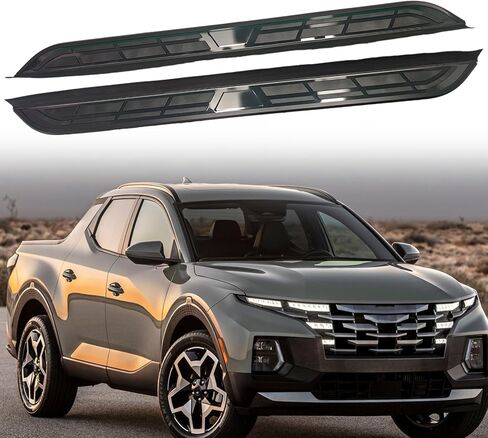 Running Board Side Step Aluminum Fits for Hyundai Santa Cruz 2022-2025 Pedal Nerf Bar 2Pcs Fixed (with Brackets in Saudi Arabia