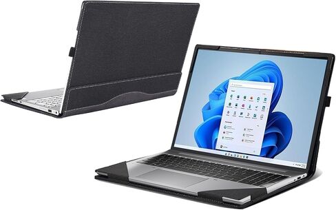 حافظة كمبيوتر محمول لجهاز Lenovo Yoga 7i Gen 5 & Yoga 7 15ITL5 غطاء كمبيوتر محمول 2 في 1 حافظة مضادة للسقوط مقاس 15 بوصة ملحقات الكمبيوتر (رمادي داكن) in Saudi Arabia