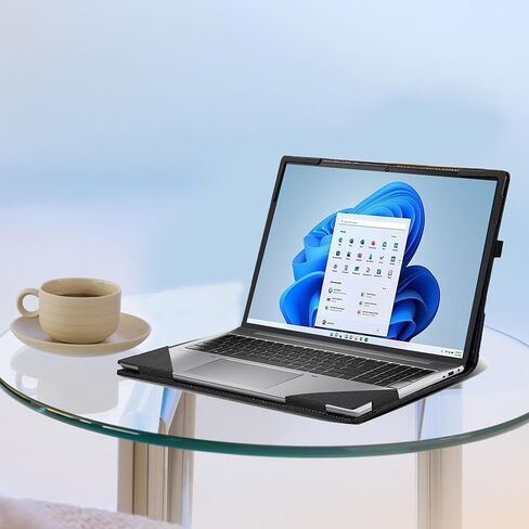 حافظة كمبيوتر محمول لجهاز Lenovo Yoga 7i Gen 5 & Yoga 7 15ITL5 غطاء كمبيوتر محمول 2 في 1 حافظة مضادة للسقوط مقاس 15 بوصة ملحقات الكمبيوتر (رمادي داكن) in Saudi Arabia