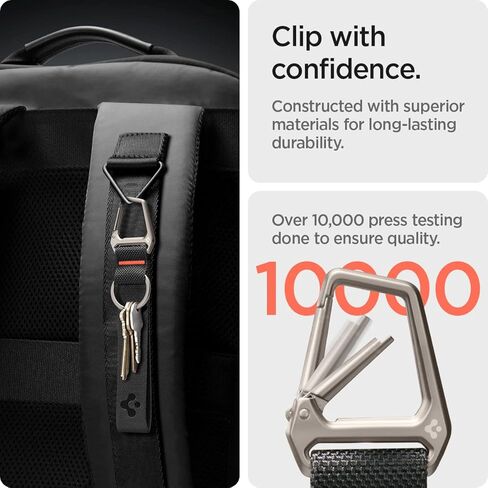 Spigen Lanyard Designed for AirPods Pro 2nd Generation Case 2022/2023 (USB-C/Lightening Cable) Wrist Strap Lanyard with Key Chain [AirPods Pro 2nd Generation/Universal Lanyard] - Black in Kuwait