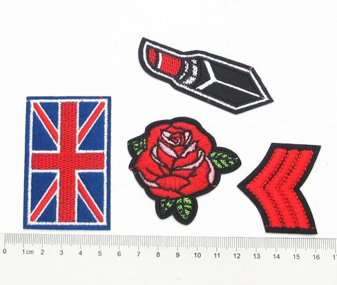 20pcs Assorted Styles Sew On/Iron On Patch Applique Clothes Dress Plant Hat Jeans Sewing Flowers Applique DIY Accessory in Saudi Arabia