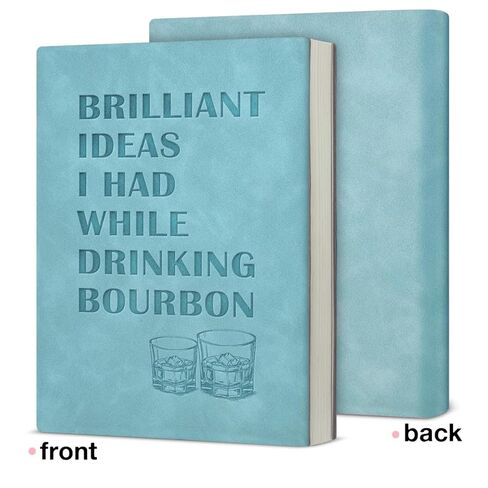 Bourbon Gifts Notebook, Whiskey Gifts for Men, Funny Journal Gift for Bourbon Lovers, Hardcover Notebook for Work and Note Taking - Blue in Saudi Arabia
