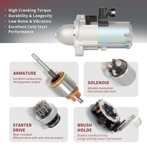 استبدال Hyanne 10914N Starter لـ HONDAACCORD 2013-2017 HONDACIVIC 2016-2021 HONDACR-V 2015 2016 OE#:31200-5A2-A01 31200-5A2-A51 312005A2A01 312005A2A51 in Saudi Arabia