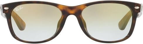 Ray-Ban RB2132F New Wayfarer Low Bridge Fit Square Sunglasses, Black/Clear, 52 mm in Kuwait