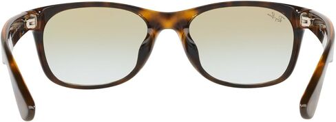 Ray-Ban RB2132F New Wayfarer Low Bridge Fit Square Sunglasses, Black/Clear, 52 mm in Kuwait