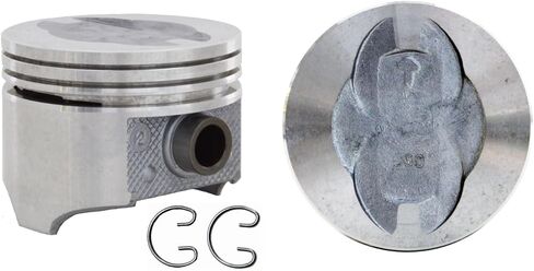 Set of 8 Dish Top Pistons for 66-76 Ford 6.4L/390 6.7L/410 | .060 (1.50mm Oversized) | 4.110in. Bore Diameter in Saudi Arabia