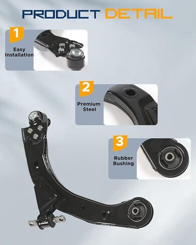 2PCS Front Lower Control Arm Fits 1995-2005 Blazer, 1982-2003 S10, 1987-1995 LLV | 1992-2001 Jimmy, 1991-2003 Sonoma, 1982-1991 S-15 w/Ball Joints in Saudi Arabia