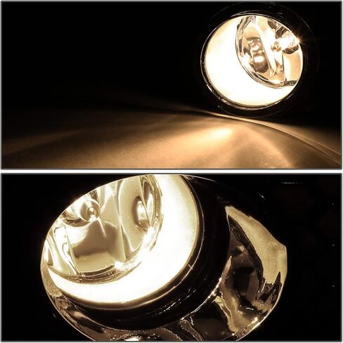 Auto Dynasty Fog Lights Assembly Compatible with 2016-2018 Toyota Scion Corolla IM, Fog Lamp with Bezel Switch Replacement, Driver Passenger Side, Amber Lens in Saudi Arabia