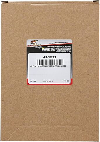 All Balls 48-1033 Air Filter Kit Compatible With/Replacement For Honda TRX450ER 2006-2014, TRX450R 2006-2009 in Saudi Arabia