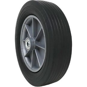 Shepherd Hardware 9600 8-Inch Hand Truck Replacement Wheel, Solid Rubber, 2-1/2-Inch Ribbed Tread, 5/8-Inch Bore Offset Axle in Kuwait