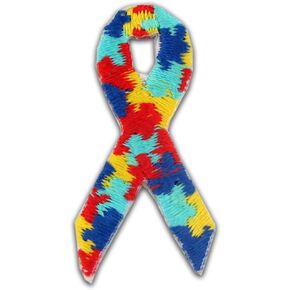 Purple Domestic Violence Awareness Ribbon Embroidered Applique Sticker - 25 Pack in Kuwait
