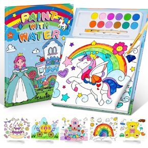 Christmas Paint with Water Coloring Book for for Kids Ages 3-5 4-8,Watercolor Painting Sets with Brush,Mess Free Arts & Crafts Drawing Activities,Xmas Stocking Stuffers Toy Christmas Gifts for Boys Girls in Saudi Arabia