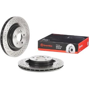 Brembo 09.A326.11 UV Coated Pillar Vented drilled + Slotted Rear Brake Rotor MERCEDES-BENZ OE# A2044230412 in Saudi Arabia