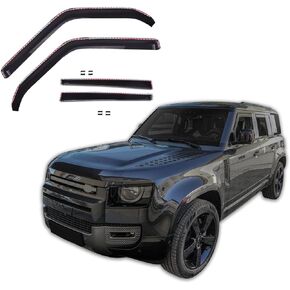 in Channel Rain Guards for Car Windows 2020-2025 Land Rover Defender (110, 130), Durable Window Vent Visors Deflectors, Custom Fit, All Weather 4 pcs. in Saudi Arabia