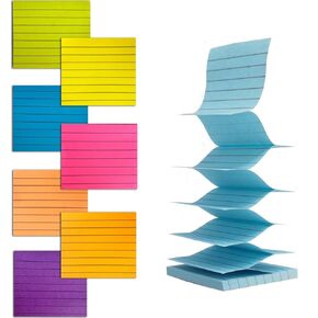 وسادات ملاحظات لاصقة منبثقة مع عبوات مبطنة 3x3، مذكرة لاصقة مبطنة سهلة النشر، ألوان زاهية فائقة الالتصاق، لوحة ملاحظات ذاتية اللصق ذات قيمة رائعة، ملحقات المدرسة المكتبية (زاهية 8) in Kuwait