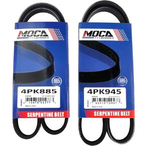 MOCA 4PK885 4PK945 EPDM أحزمة سيربنتين احترافية على شكل حرف V تناسب 1994-1997،1999-2005 لمازدا مياتا 1.8L (مع A/C وP/S) in Kuwait
