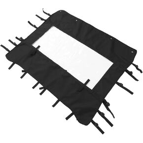 Rear Soft Cab Window Compatible with 2022-UP Yamaha Wolverine 850X4 RMAX4 Plastic Back Windshield Black Clear in Saudi Arabia