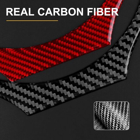 Real Carbon Fiber Steering Wheel Chin Bar Covers - for 2015-2025 Lexus RC, 2PCS Steering Wheel Chin Bar Protective Covers, Durable Carbon Fiber Automotive Accessories (Black) in Kuwait