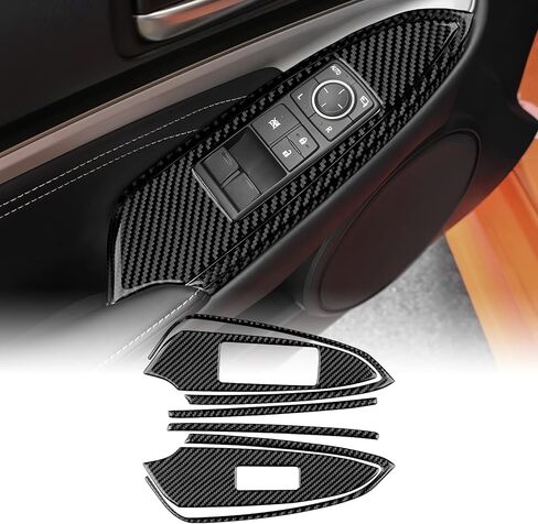 Real Carbon Fiber Steering Wheel Chin Bar Covers - for 2015-2025 Lexus RC, 2PCS Steering Wheel Chin Bar Protective Covers, Durable Carbon Fiber Automotive Accessories (Black) in Kuwait