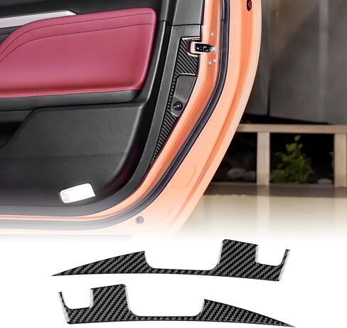 Real Carbon Fiber Steering Wheel Chin Bar Covers - for 2015-2025 Lexus RC, 2PCS Steering Wheel Chin Bar Protective Covers, Durable Carbon Fiber Automotive Accessories (Black) in Kuwait